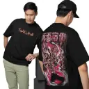 Black Sukuna Anime T-Shirt – 220 GSM Premium Cotton |Jujutsu Kaisen Print