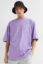 Cloroot Lavender Oversized T-Shirt for Men 220 GSM