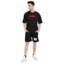 Black “WASTED” Co-ord Set | Heavy 240 GSM Relaxed Fit T-shirt & Short
