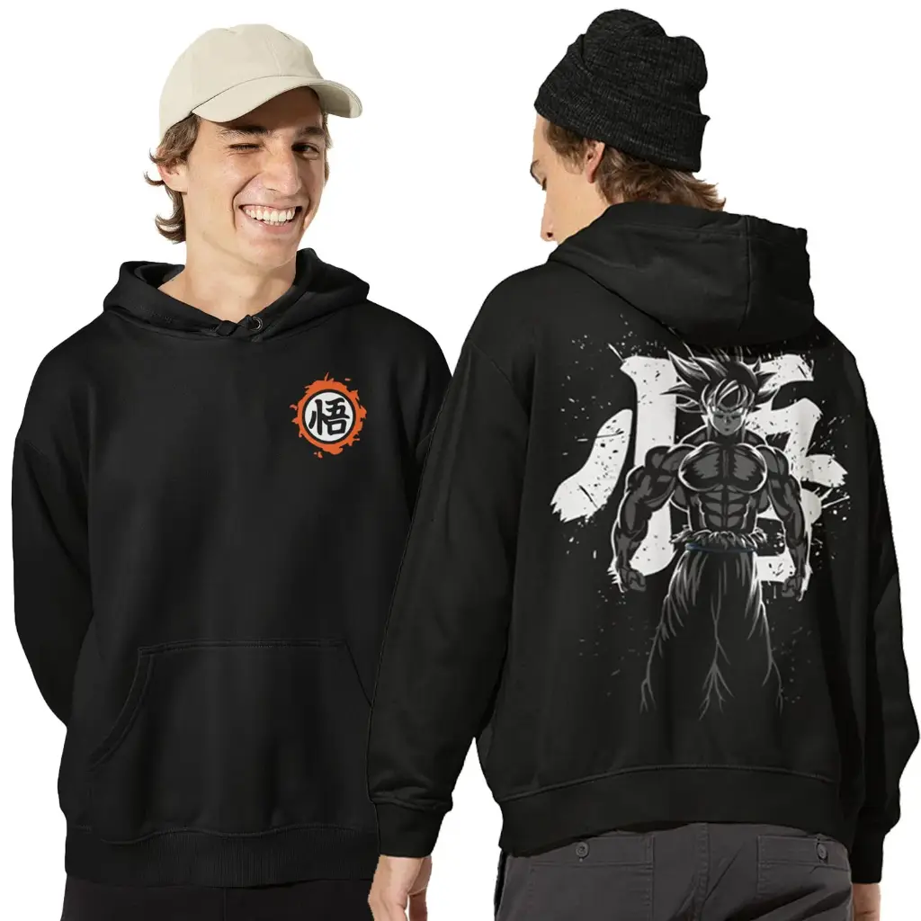 Goku Black Oversized Hoodie | Anime Streetwear Unisex Cotton Hoodie