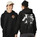 Goku Black Oversized Hoodie | Anime Streetwear Unisex Cotton Hoodie