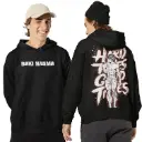 Baki Hanma Black Oversized Hoodie – Anime Streetwear for Men & Women