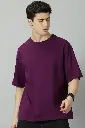 Cloroot Premium Wine Oversized T-Shirt for Men |  220 GSM Cotton