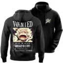 Monkey D. Luffy Black Hoodie – One Piece Anime Oversized Streetwear Unisex