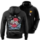 Astronaut Black Hoodie – Space Theme Oversized Unisex Streetwear