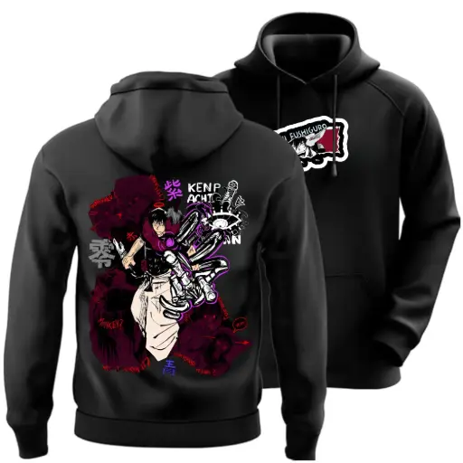 Toji Fushiguro Black Hoodie – Jujutsu Kaisen Anime Oversized Unisex